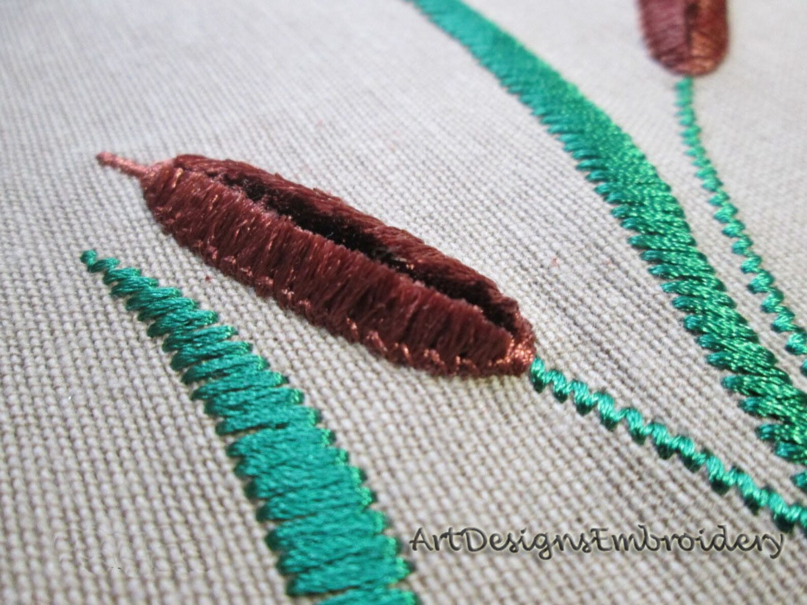 Reed Velvet Machine Embroidery Design Reed Embroidery Design Etsy