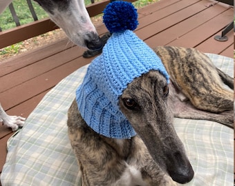 knitted hats for greyhounds