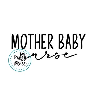 Download Mother Baby Nurse Svg Postpartum Nurse Svg Mother Baby Etsy