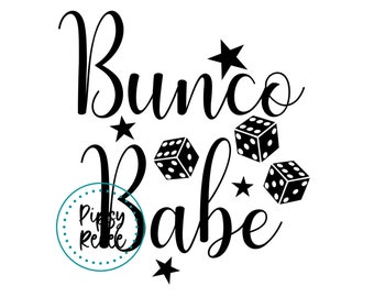 Bunco Babe SVG, Bunco Gift For Grandma