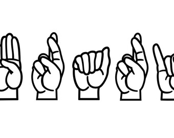 Download American Sign Language Love Svg - Layered SVG Cut File