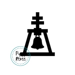 Riverside Raincross SVG, Riverside California, Mission Bell SVG, Riverside-symbool, downloadbaar