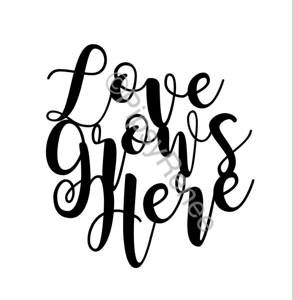 Download Love Grows Here SVG Wedding Cake Topper SVG | Etsy