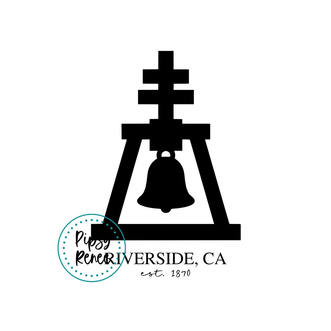 Riverside Raincross SVG Riverside Bell Riverside California Etsy