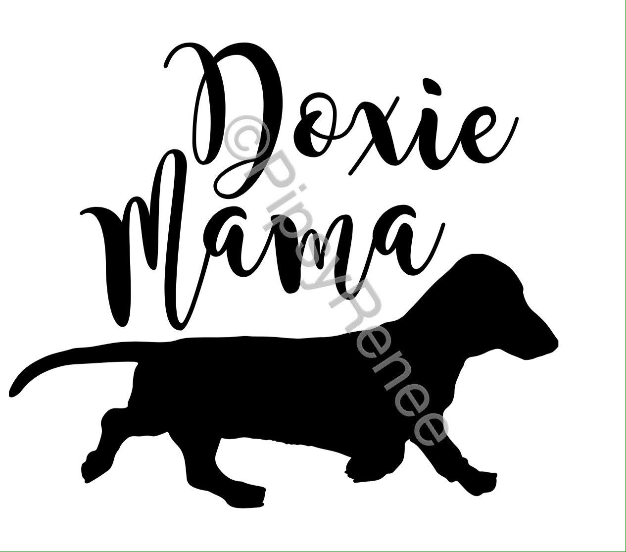 Download Doxie Mama Dachshund SVG | Etsy