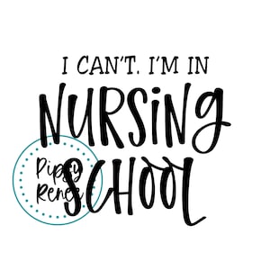 École d&#39;infirmières SVG, SVG étudiante en soins infirmiers, je ne peux pas, je suis à l&#39;école d&#39;infirmières, téléchargement numérique
