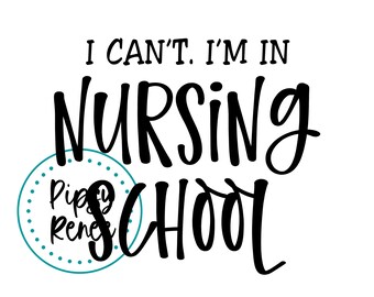 Funny Nursing Student SVG (Digital Download)