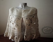 Coprispalle bianco crochet shawl wrap, idea wedding estate
