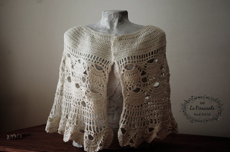 White Crochet Shawl Wrap Cover summer wedding idea