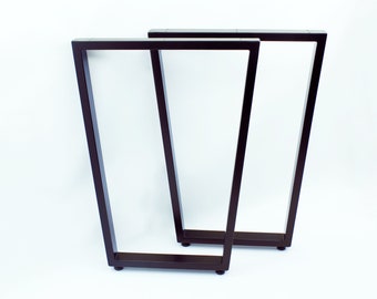 Moderne Trapezbein Möbel, Metall Trapez Tischbeine - 2er Set, Esszimmer, Küchentischbeine, Designbein