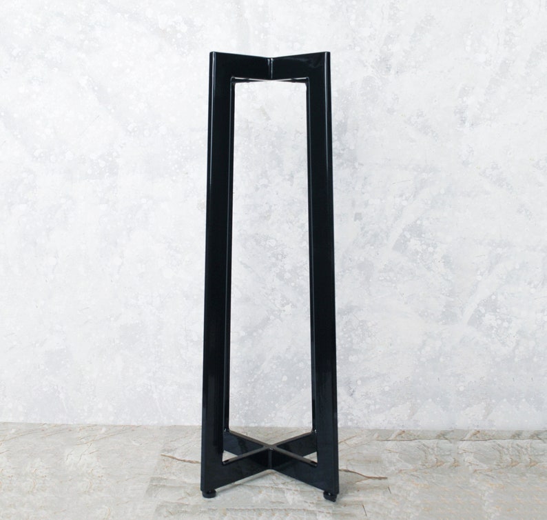 Steel Coffee Table Base for Living Room, Round Coffee Table X Shape