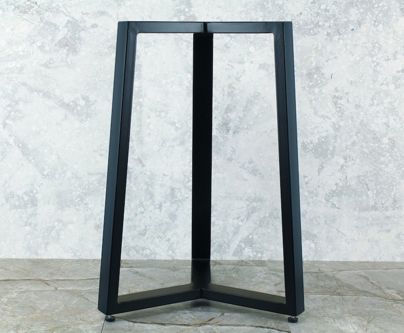 Base exclusiva para mesa de centro com tampo redondo, pés de mesa industriais, base de mesa de metal com estrutura completa para mesa de centro, estrutura de mesa em aço. imagem 6