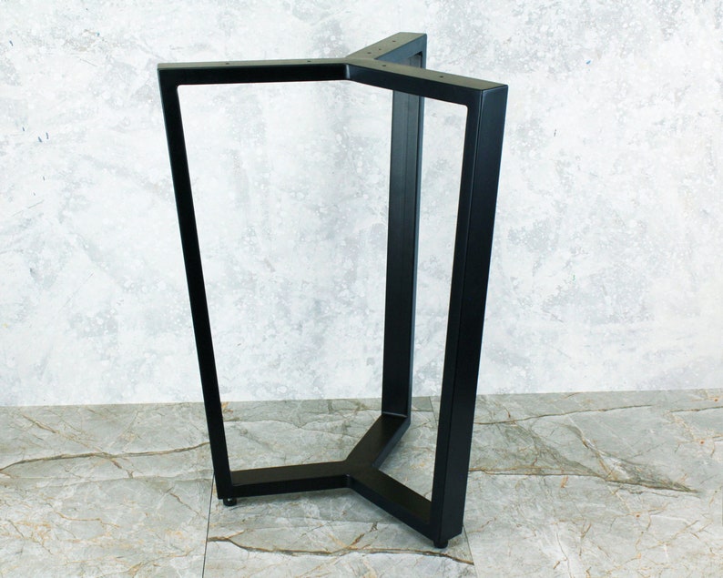 Narrow Coffee Table Base for Round Table Top, Small Accent Table, Tall