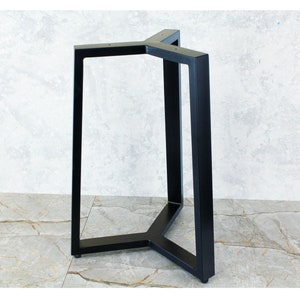 Unique Coffee Table Base for ROUND table top, Industrial Table Legs, Full Frame Metal Table Base for coffee table, Steel Table Frame