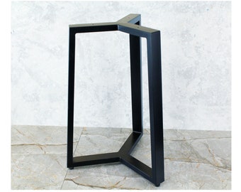 Unique Coffee Table Base for ROUND table top, Industrial Table Legs, Full Frame Metal Table Base for coffee table, Steel Table Frame