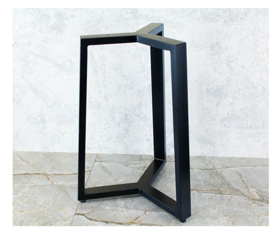 Unique Coffee Table Base for ROUND table top, Industrial Table Legs, Full Frame Metal Table Base for coffee table, Steel Table Frame