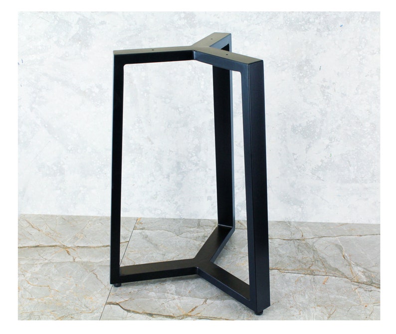 Base exclusiva para mesa de centro com tampo redondo, pés de mesa industriais, base de mesa de metal com estrutura completa para mesa de centro, estrutura de mesa em aço. imagem 1