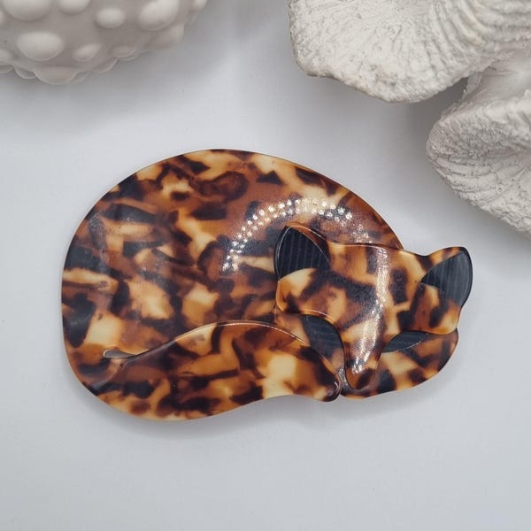 Broche Vintage Femme LEA STEIN PARIS | Design Créateur | Acrylique | Occasion Bon état