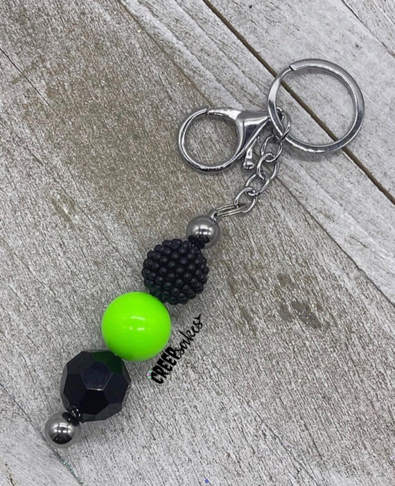 Beadable Keychain Blanks Bundle Pack of 10 Beadable Keychain -  UK