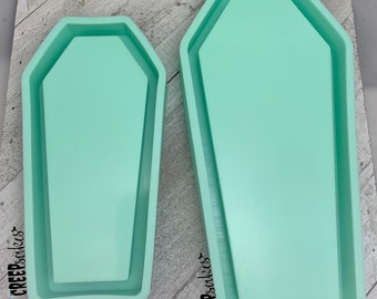Grand moule cercueil | Moule pour plateau de cercueil | Moule cercueil | Moules en silicone | Moules époxy | Moules