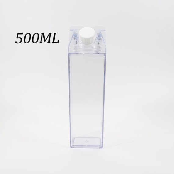 Bouteille d'eau en carton de lait acrylique/bouteille d'eau en