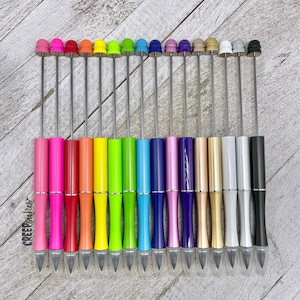 Beadable Pencil Bundle Pack | Beadabale Pencils | Beadable Blanks | Metal Framed Beadable Pencils | Graphite Pencils | DIY Blanks