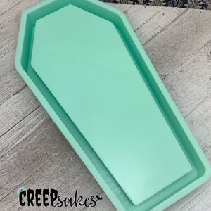 Large Coffin Trinket Tray Mold Coffin Tray Mold Coffin Mold Silicone Molds Epoxy Molds Molds image 3