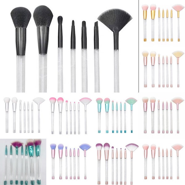 Empty Barrel Makeup Brushes | 6 colors to choose from | DIY | Empty Glitter barrel brushes | Crafting Blanks