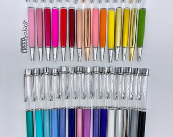 Empty Barrel Skinny Pen Bundle Pack of 30 | DIY | Glitter Pens | Empty Barrel Pens | Crafting Blanks | Bundle Pack | Empty Barrel Skinny Pen