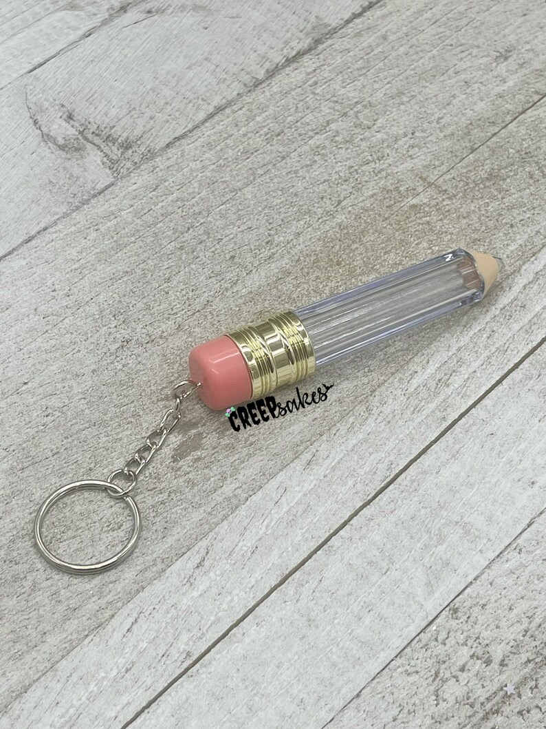 Empty Barrel Pencil Keychains Pack of 10 Craft Blanks Empty Etsy