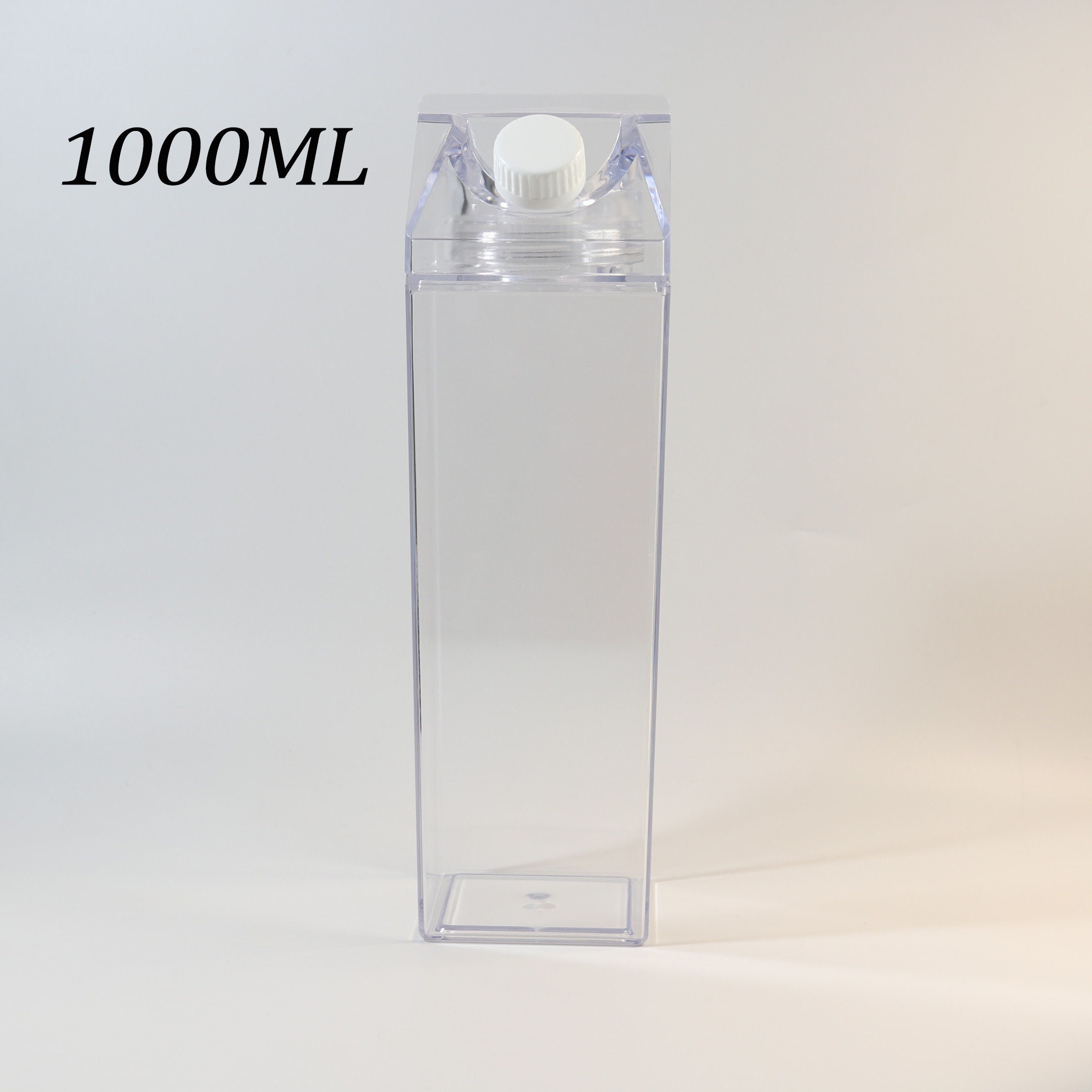 1000ml/500ml Plastic Clear Milk Carton Water Bottle Reusable Juice Transparent Sport Cup Milk Drinking Water Box Acquista In Modo Economico - Spedizione Gratuita, Recensioni Reali Con Foto - Foto 9