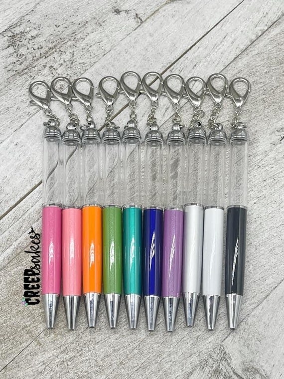 Empty Barrel Keychain Pen Bundle Pack Glitter Pens Empty Barrel Pens  Keychain Pens Empty Barrel Pens 