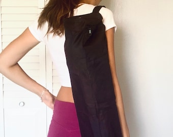 Waterproof Yoga Mat Carrier Bags with Adjustable Shoulder Strap 73cm Black