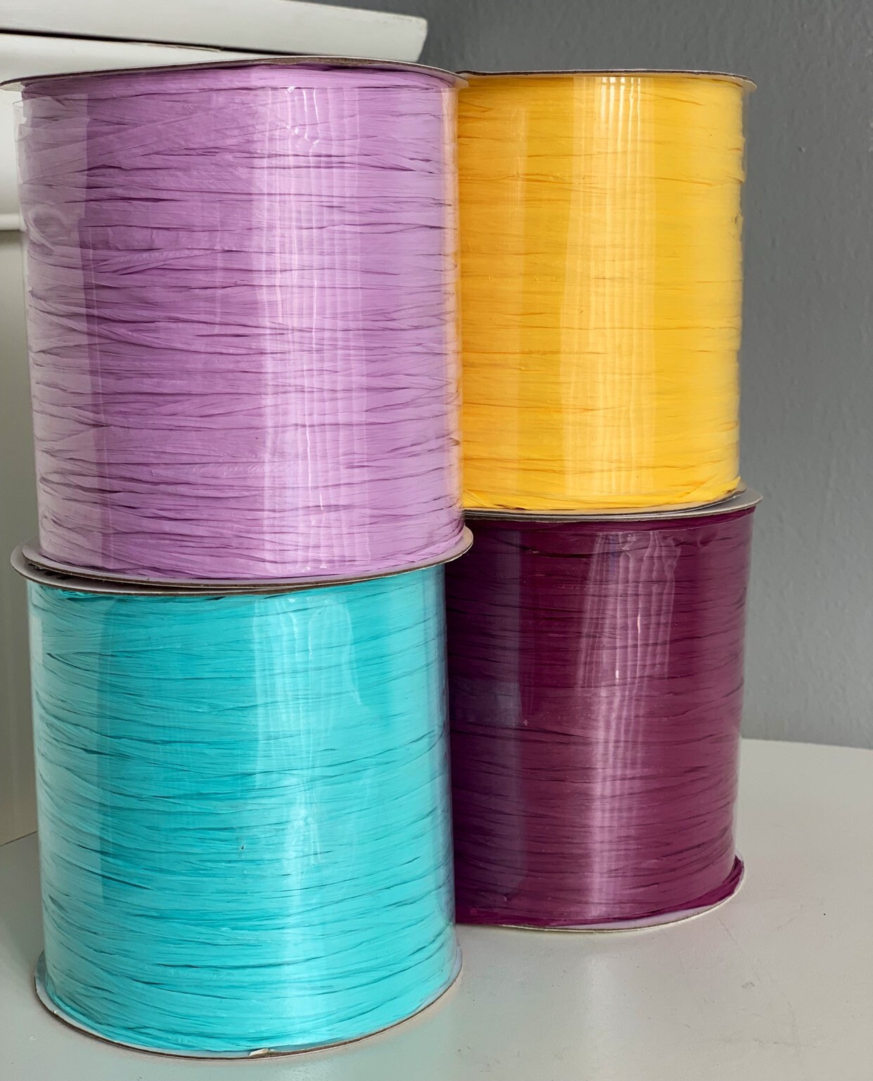 Rayon Crochet Raffia yarn 250m 100 cotton color dark Etsy