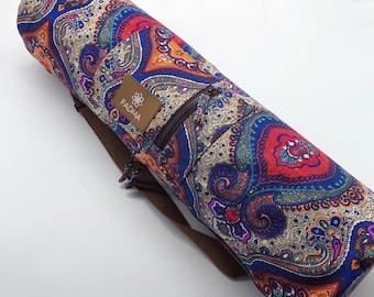 Eco Yoga Mat Bag Natural, With Zipper, Mat Holder, Yoga Bag, With Pocket, Eco Friendly, Pilates Bag, Eco Bag