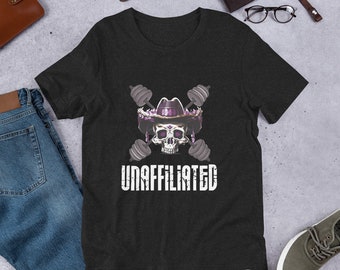 Unaffiliated Coach Custom Skull & Barbells T-Shirt for Weightlifting/CrossFit Coaches