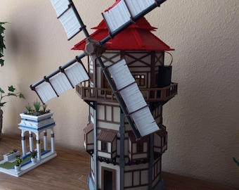 STL files    UPDATED...   New zip file added.    WINDMILL2.ZIP.    New stl files correct part fitting problem.