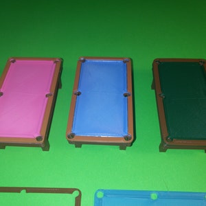 Mini Pool Table Stl STL Files (files Only No Hardware) for 3D Printing Miniature Pool Table ...