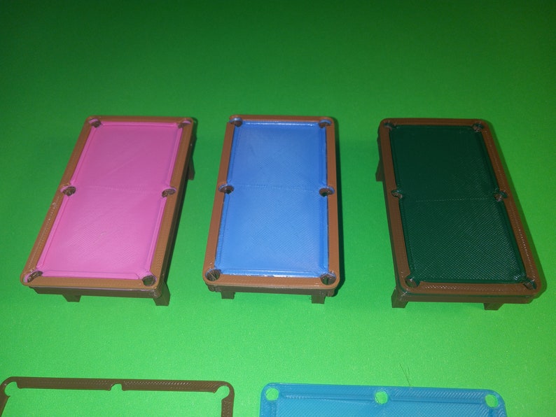 Mini Pool Table Stl STL Files (files Only No Hardware) for 3D Printing Miniature Pool Table ...
