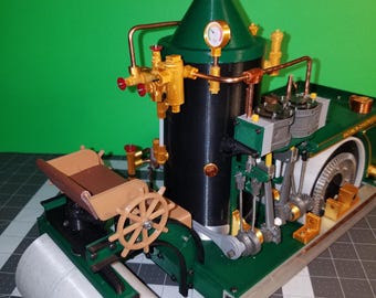 STL files to 3D print a model of a Buffalo Springfield steam roller.