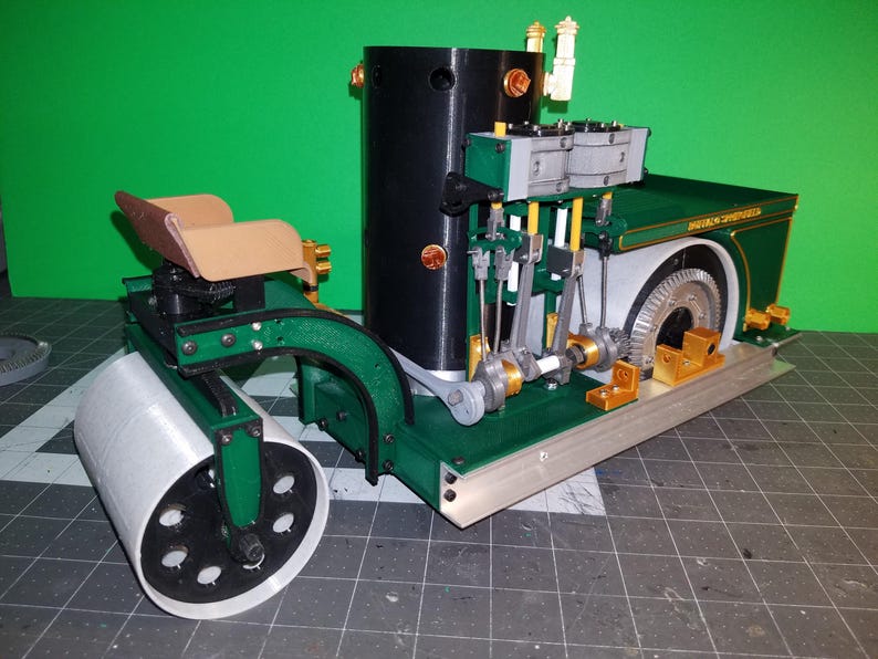 Steamroller Scale Model STL Files to 3D Print a Model of a Buffalo Springfield Steam Roller. - Etsy