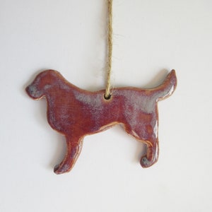 Small Ceramic Purple Dog Decoration Christmas-Home Decor-Labrador-Ornaments