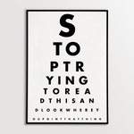 Eye Test Chart Funny