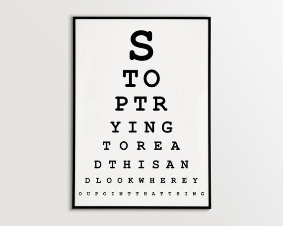 Home Eye Test Chart