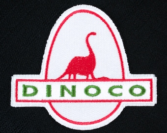 Dinoco Logo from Disney & Pixar's Toy Story Fully Embroidered Sew-On and Iron-On Patch