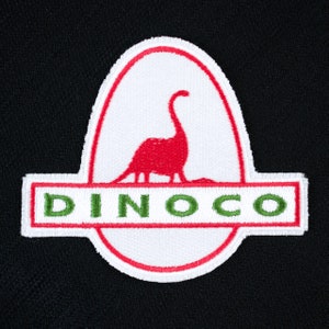 Dinoco Logo from Disney & Pixar&#39;s Toy Story Fully Embroidered Sew-On and Iron-On Patch