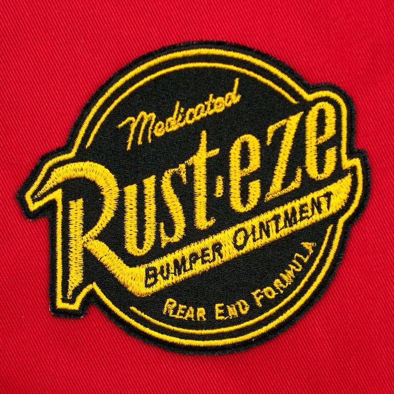 Rusteze Logo From Disney & Pixar Cars Movie Fully Embroidered Etsy
