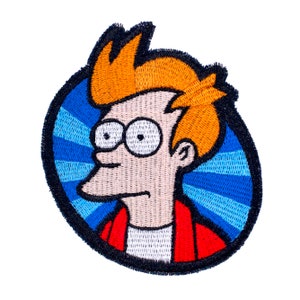 Philip J. Fry from Futurama Fully Embroidered Sew-On & Iron-On Patch