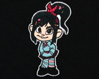 Vanellope Von Schweetz from Disney's Wreck-It Ralph Fully Embroidered Sew-On & Iron-On Patch