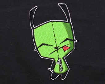 Hoodie Gir from Invader Zim Fully Embroidered Sew-On & Iron-On Patch